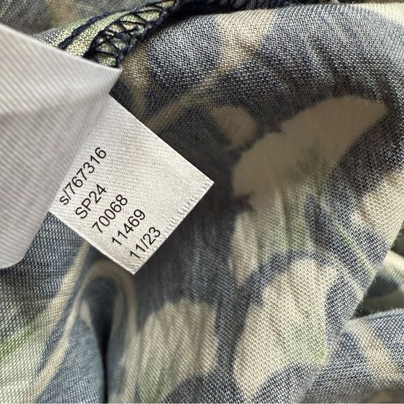 Loft floral leaf tie front midi dress - Picture 6 of 6